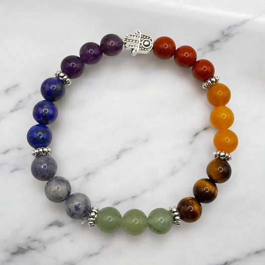 Seven Chakra Bracelet (Evil eye protection Bracelet)