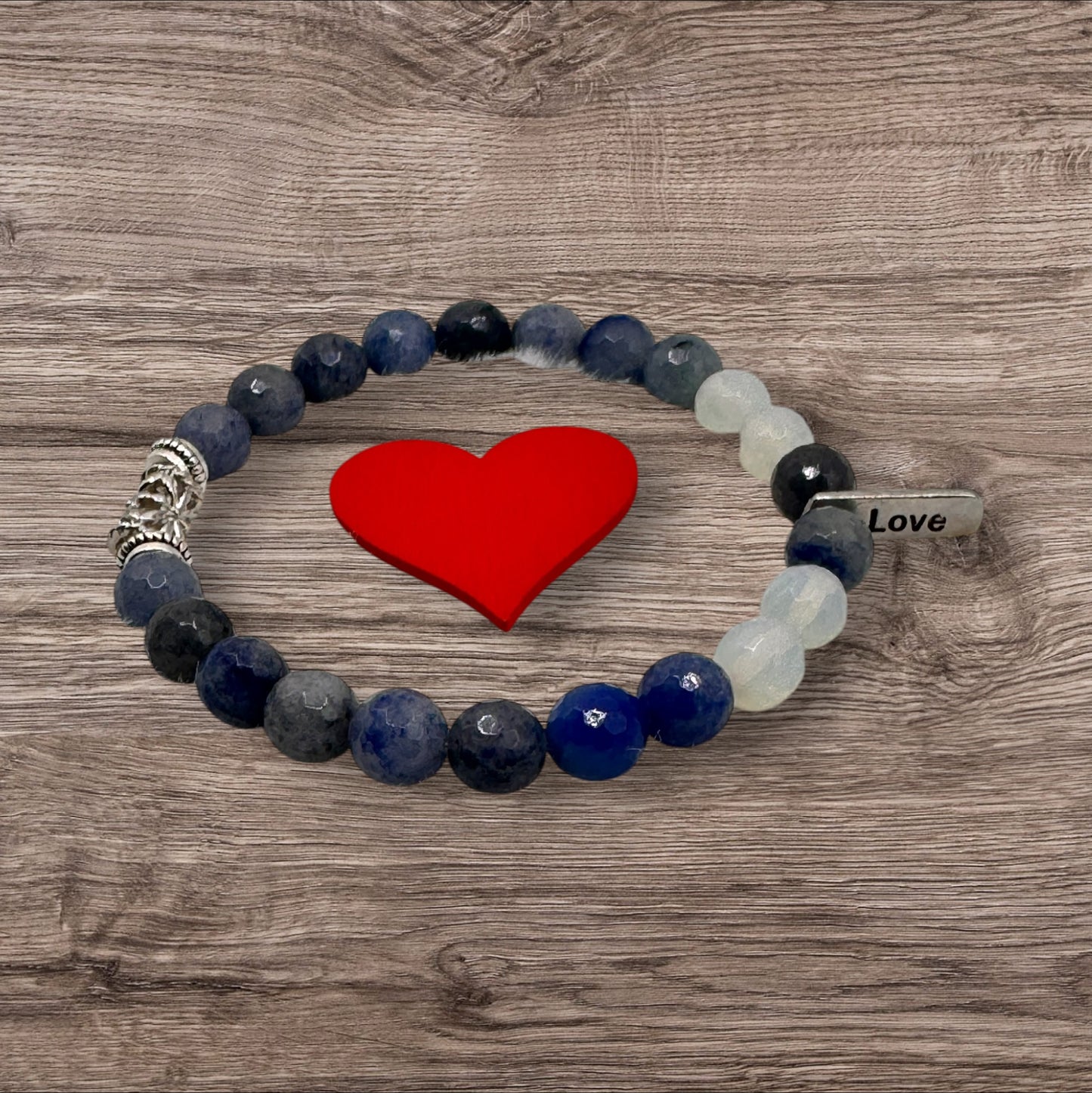 Blue Aventurine & Opalite Bracelet