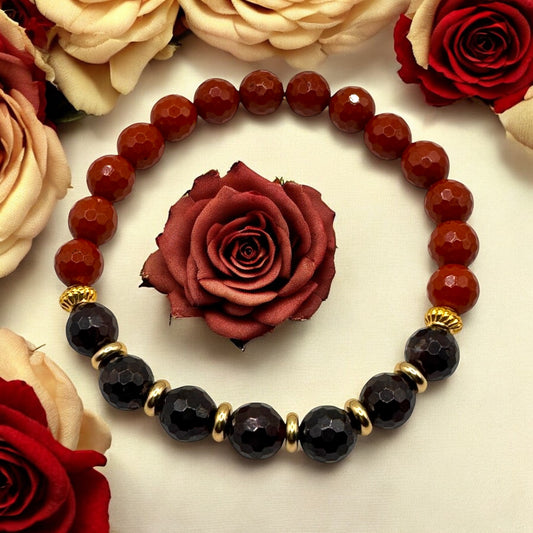 Red Jasper & Garnet Bracelet