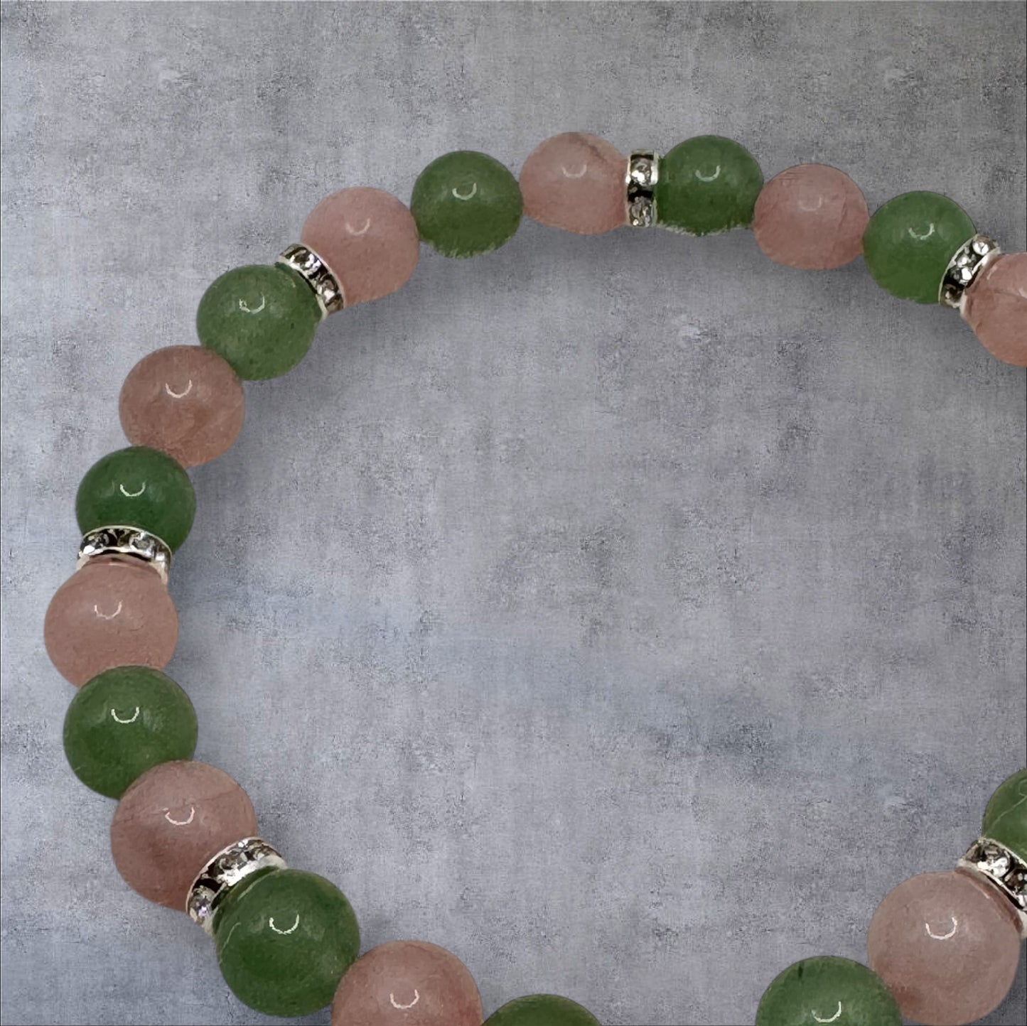 Green Aventurine & Rose Quartz Bracelet