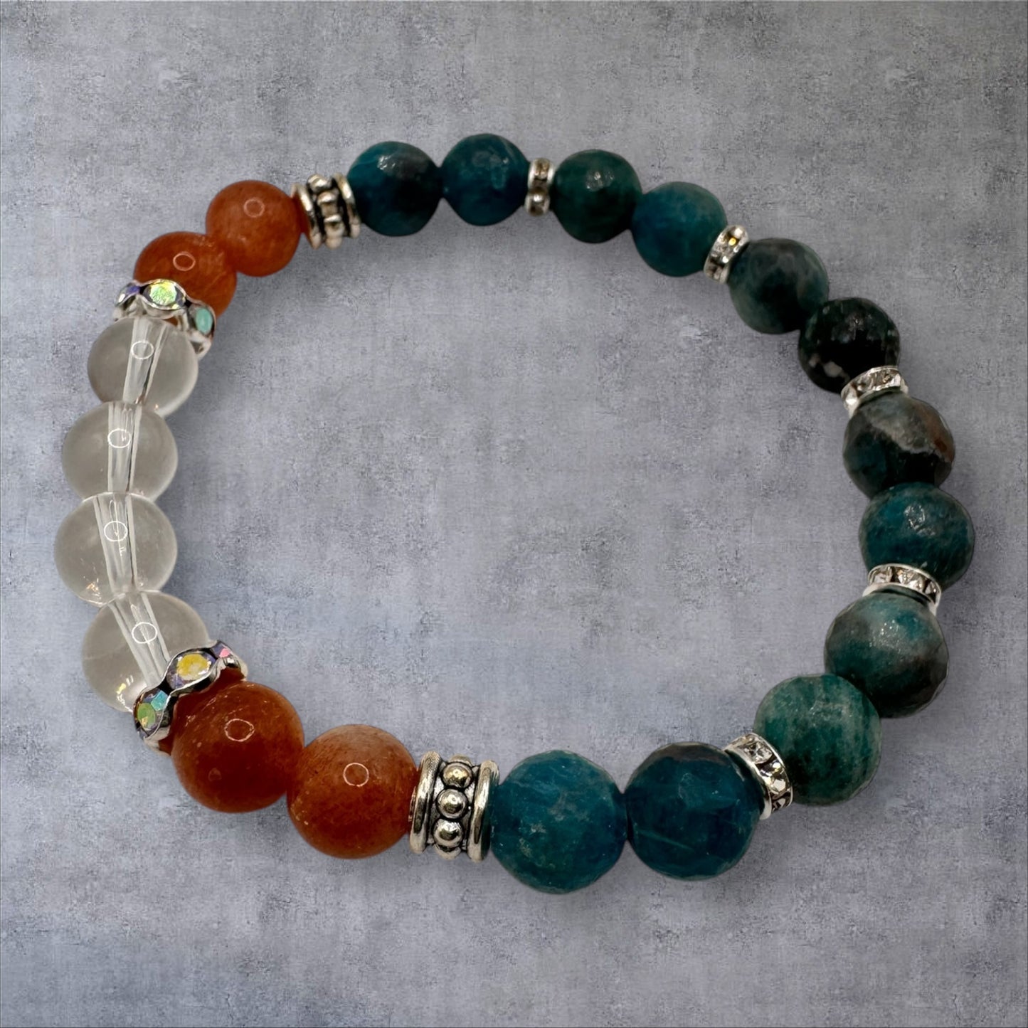 Apatite & Sunstone Bracelet