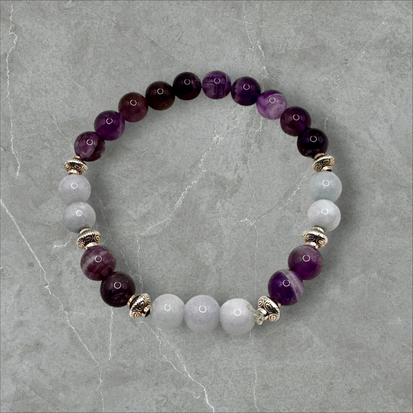 Amethyst & Aquamarine Bracelet