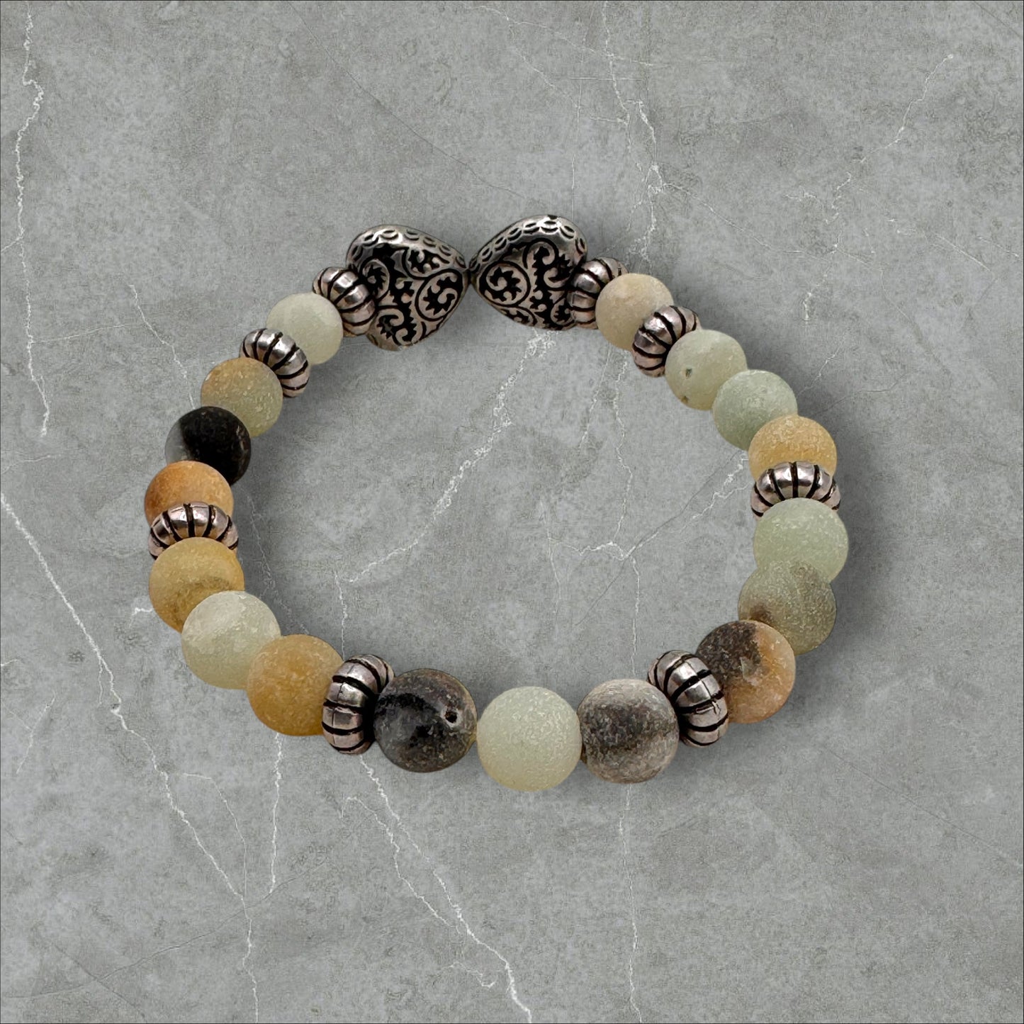 Amazonite (Smooth Round stones) Bracelet