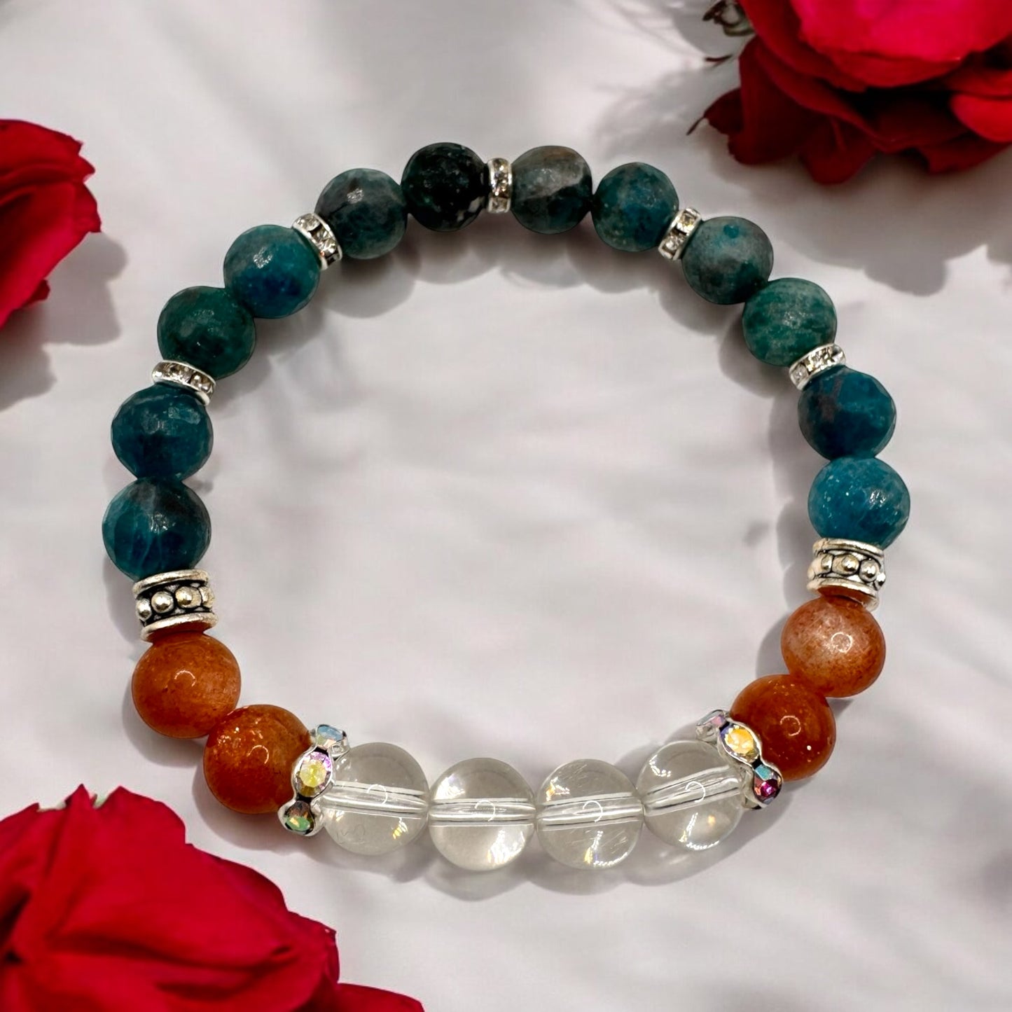 Apatite & Sunstone Bracelet