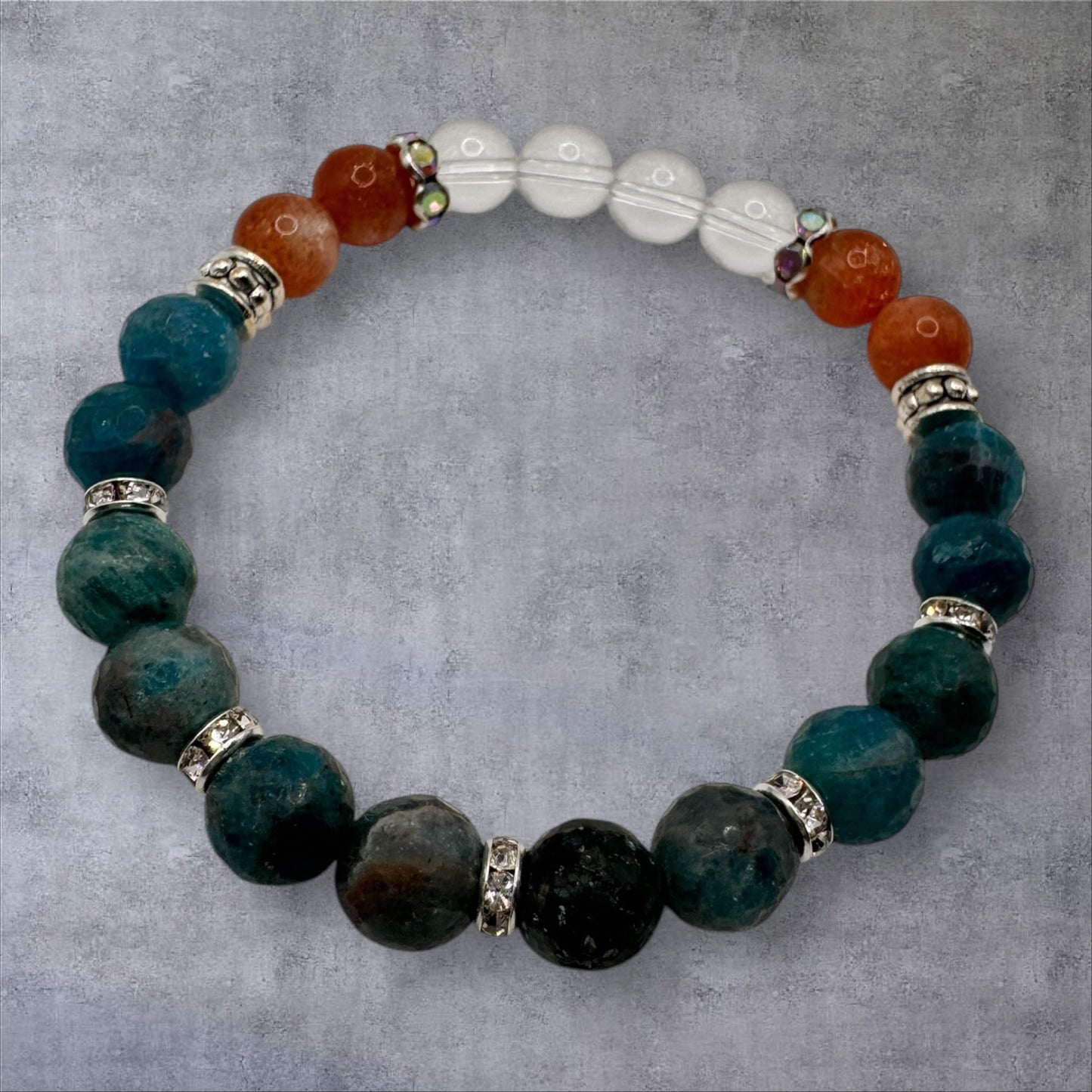 Apatite & Sunstone Bracelet