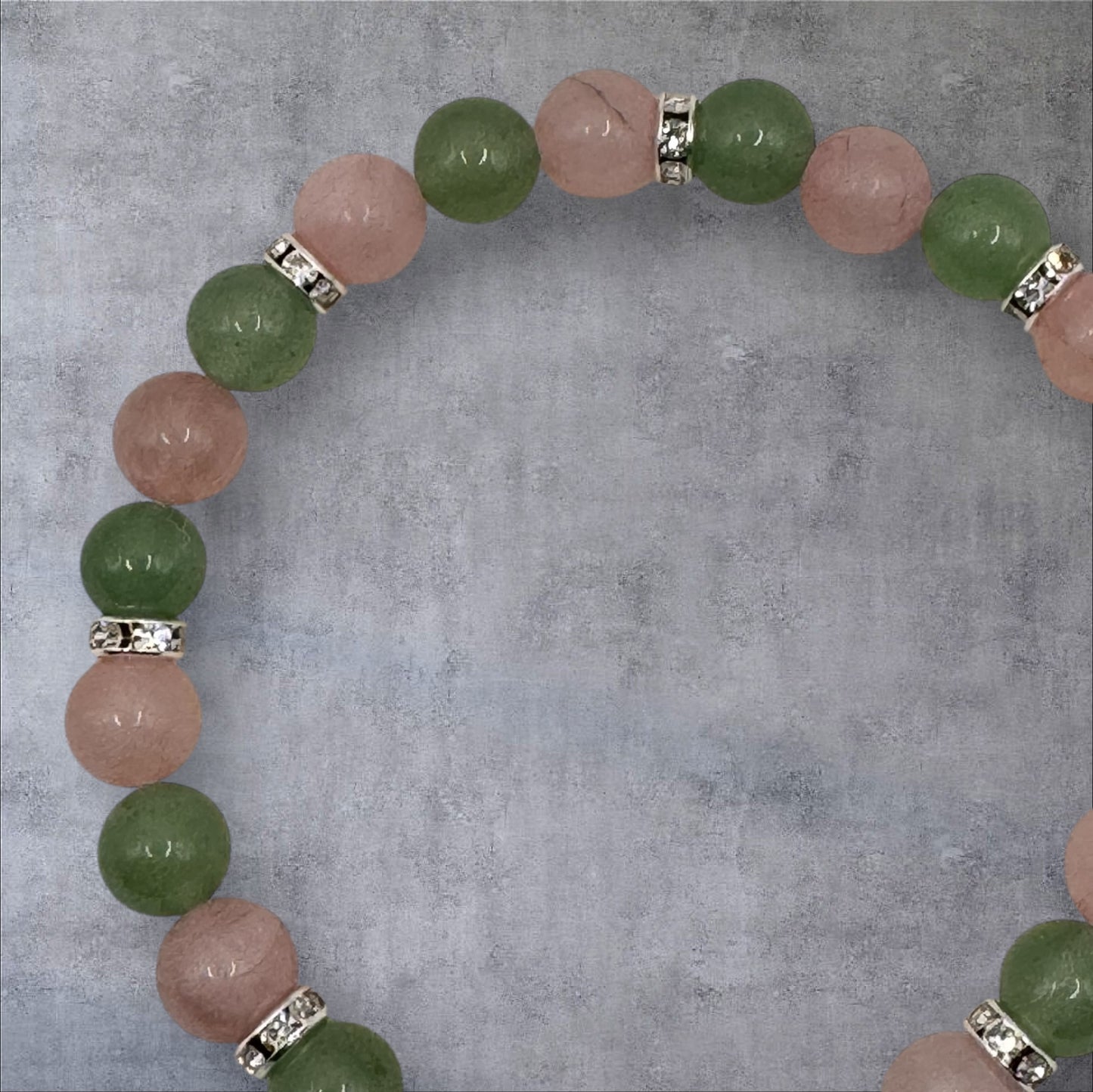 Green Aventurine & Rose Quartz Bracelet