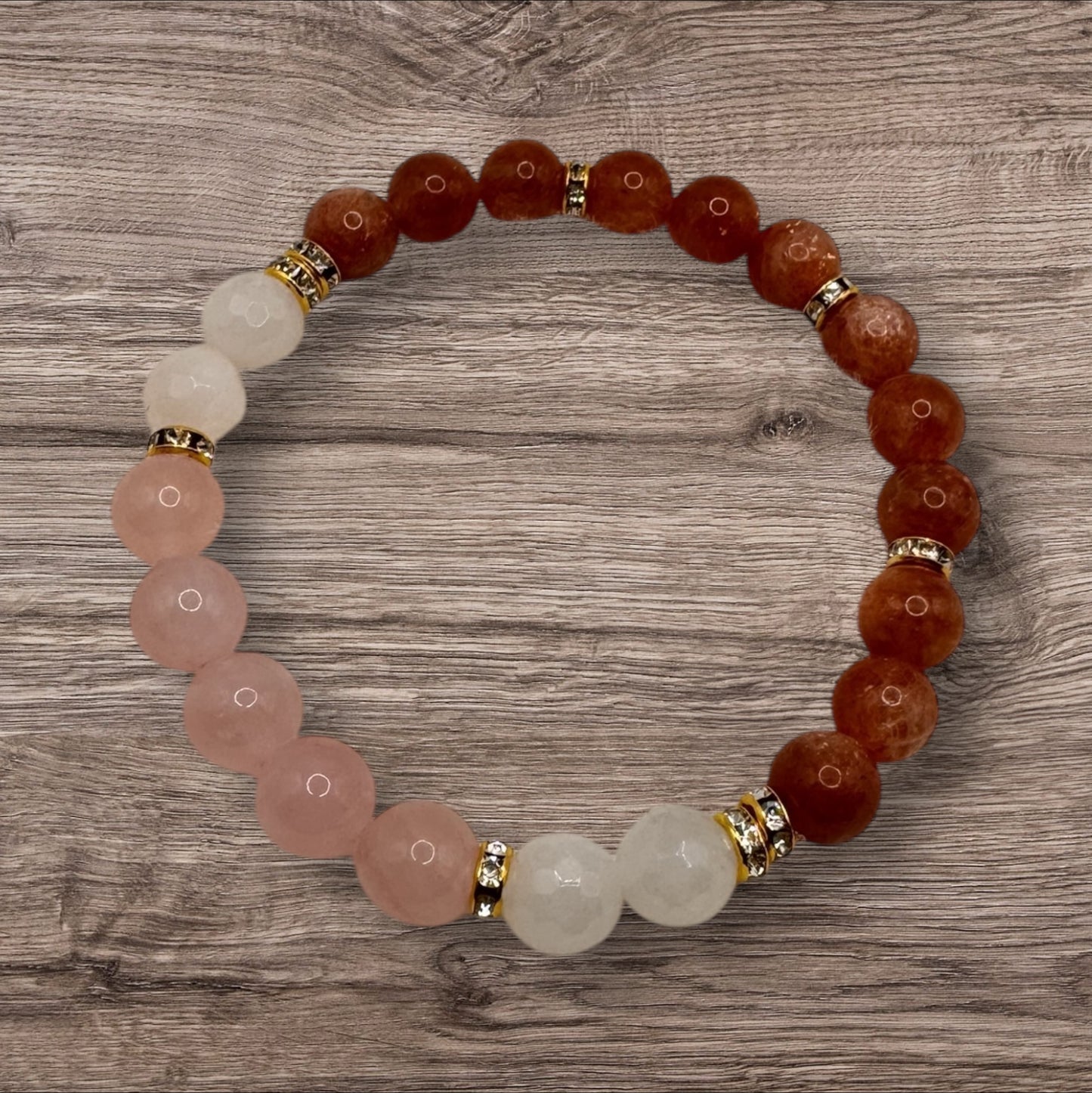 Sunstone & Rose Quartz Bracelet