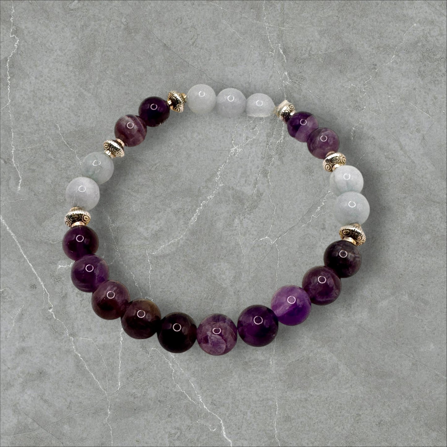 Amethyst & Aquamarine Bracelet