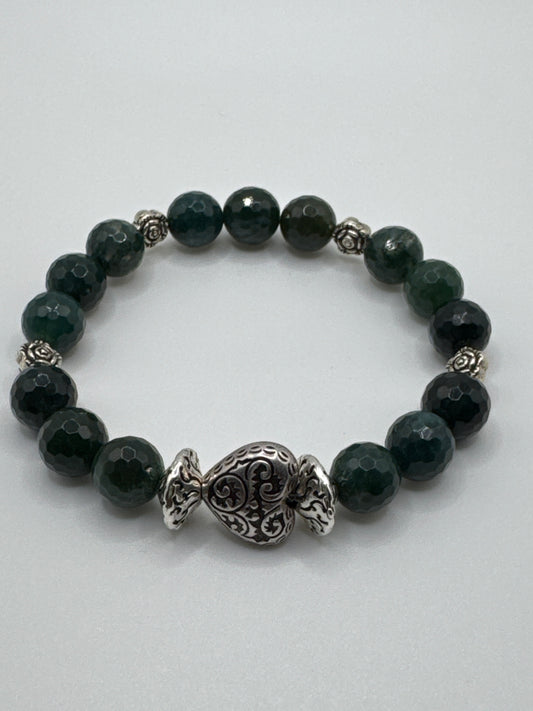 Moss Agate “nurturing” Bracelet