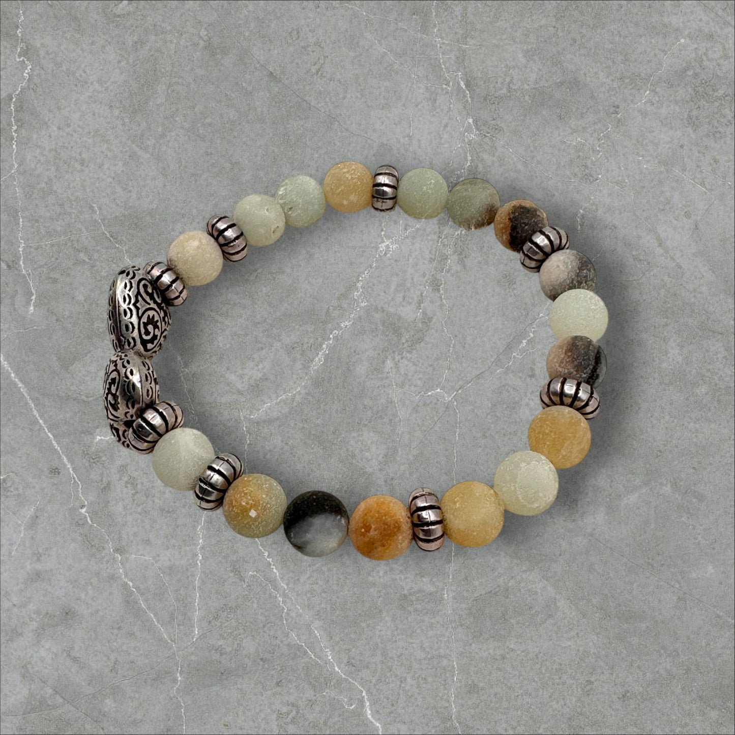 Amazonite (Smooth Round stones) Bracelet