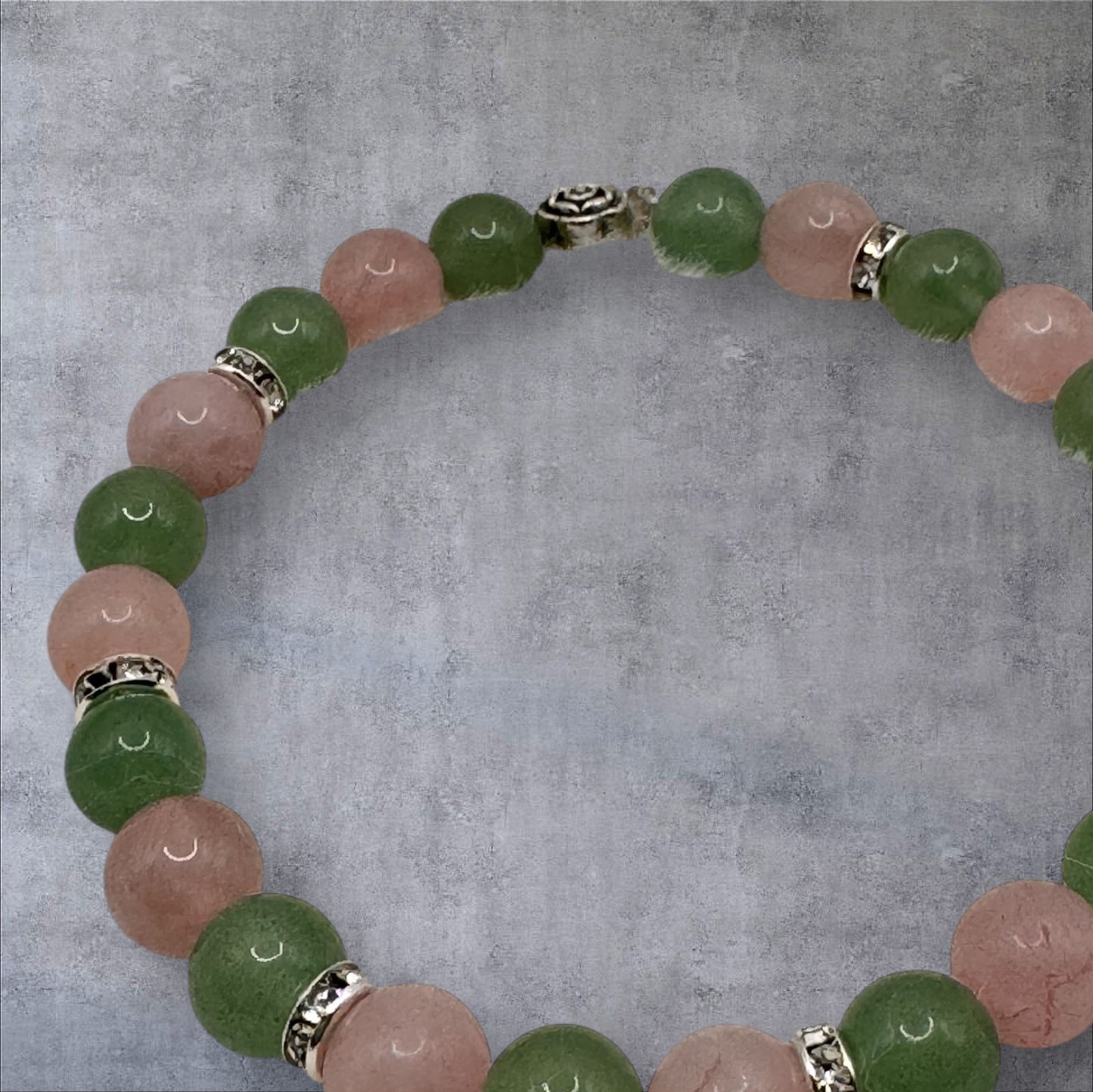 Green Aventurine & Rose Quartz Bracelet