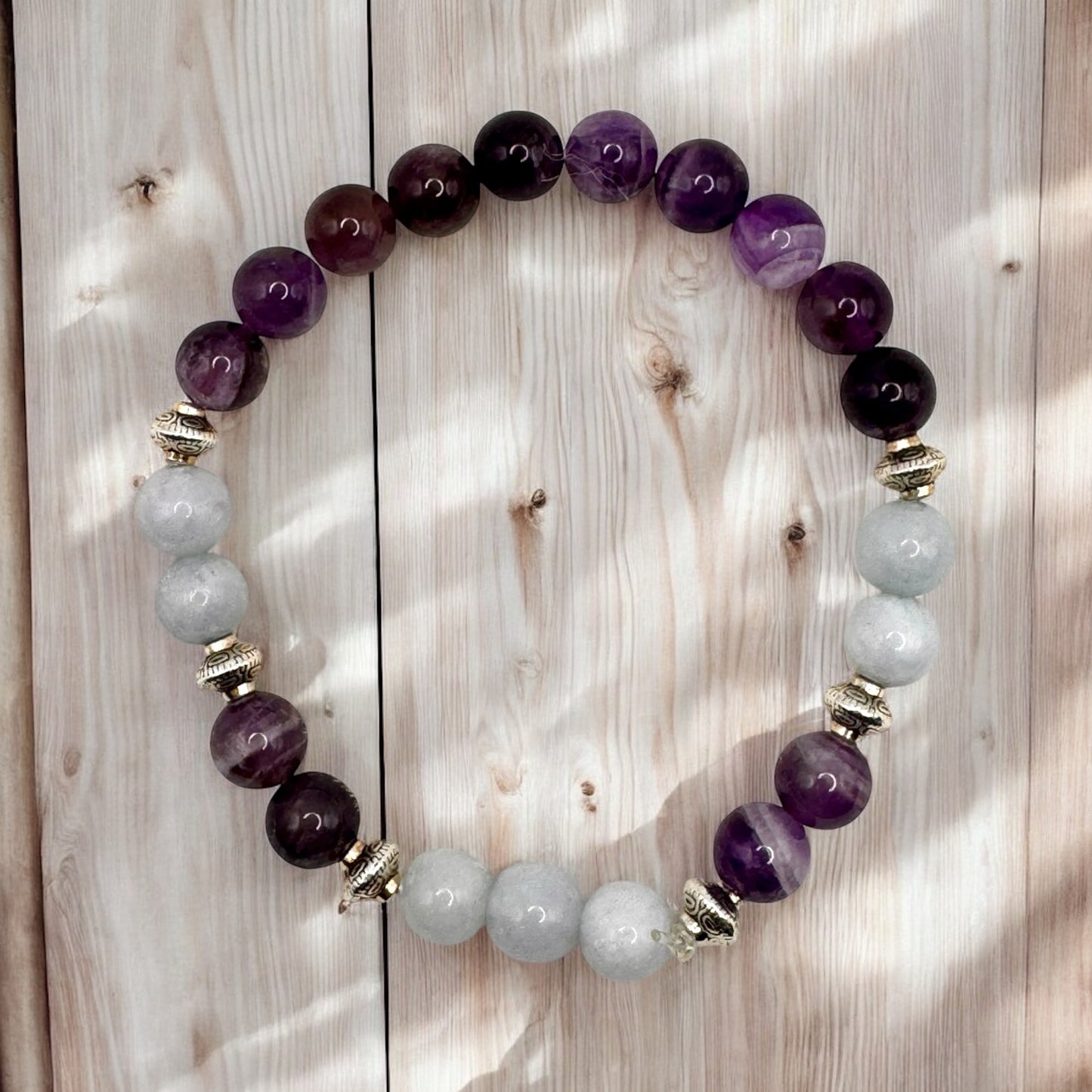 Amethyst & Aquamarine Bracelet