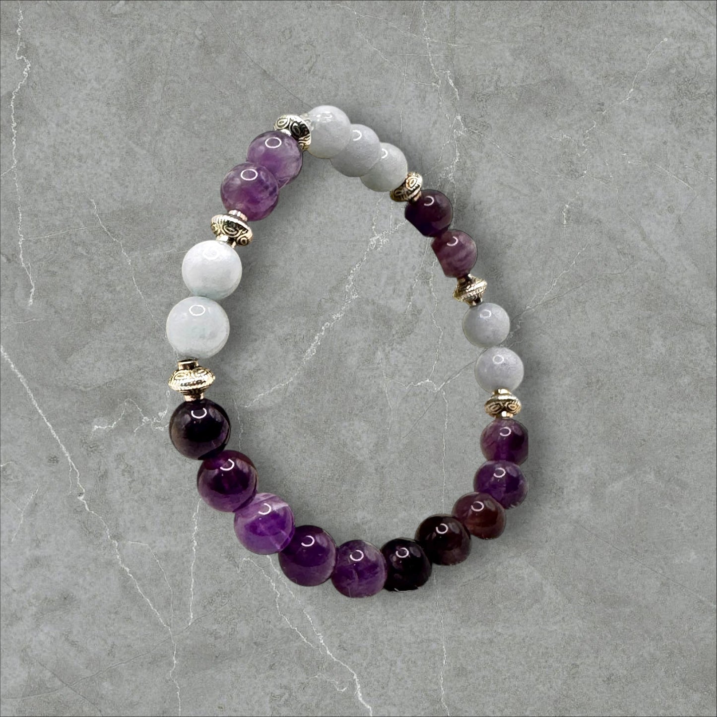 Amethyst & Aquamarine Bracelet