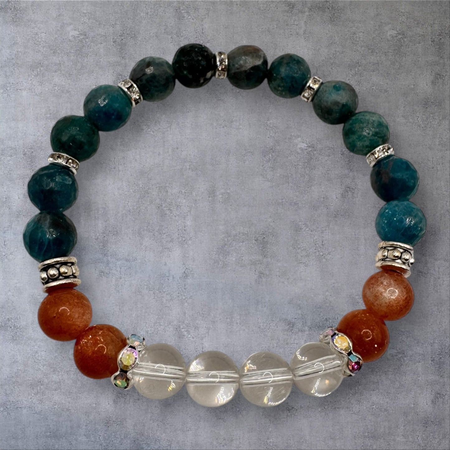 Apatite & Sunstone Bracelet