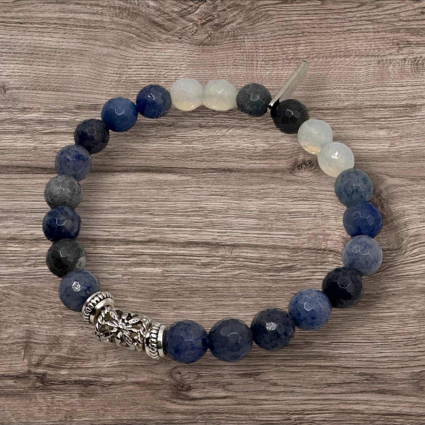 Blue Aventurine & Opalite Bracelet