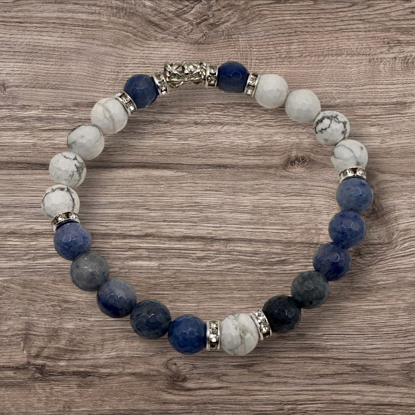 Blue Aventurine & White Howlite Bracelet