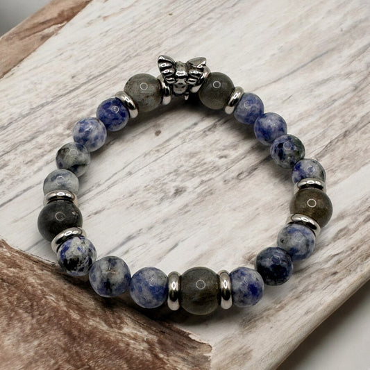 Light Sodalite & Labradorite Bracelet