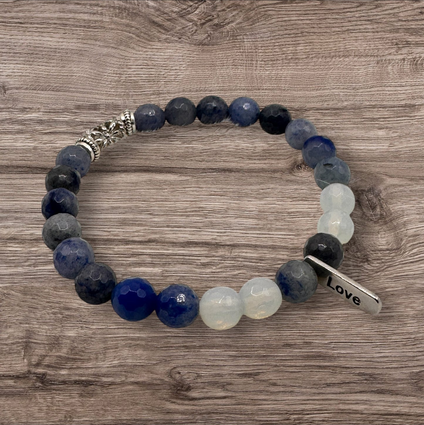 Blue Aventurine & Opalite Bracelet