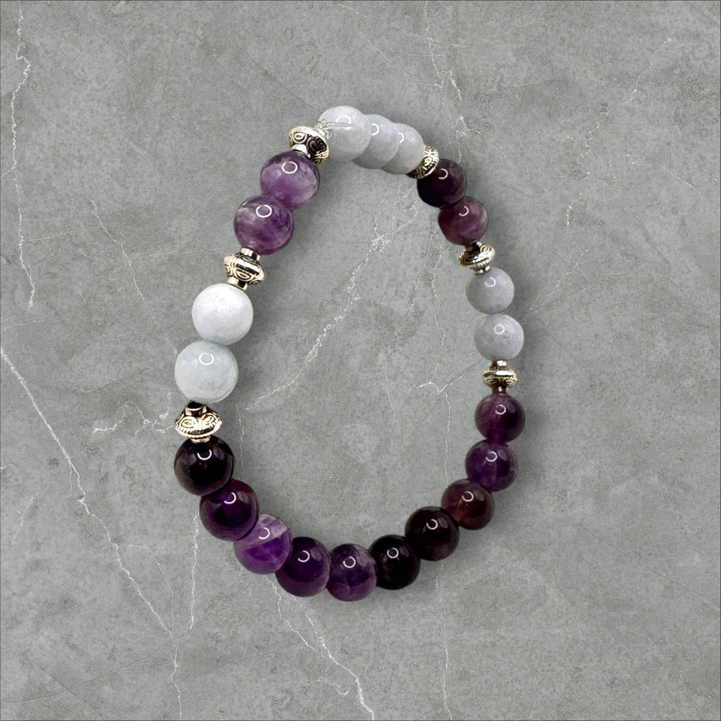 Amethyst & Aquamarine Bracelet