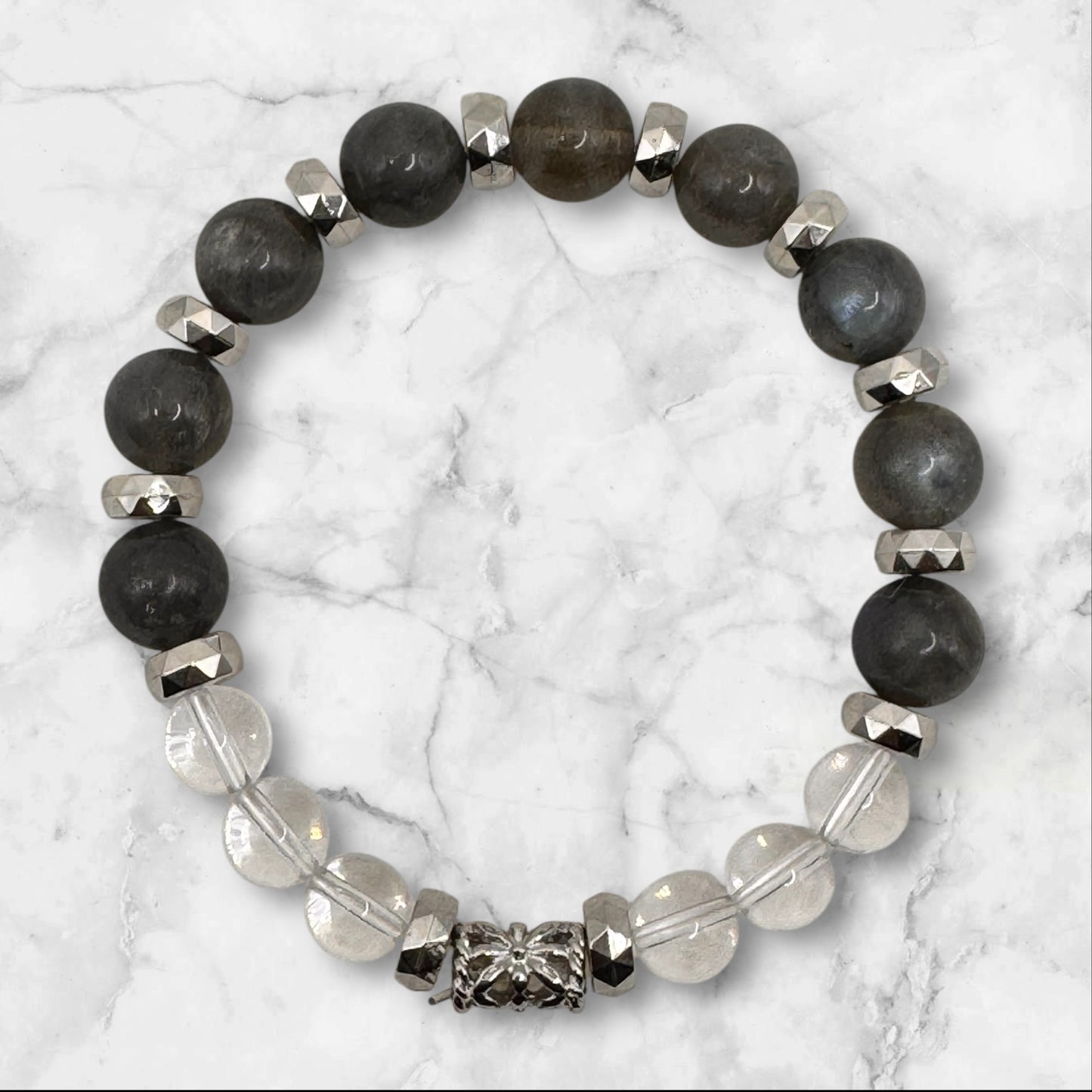 Labradorite & Crystal Quartz Bracelet